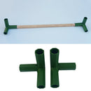 2pcs Green Plastic 16mm Greenhouse Pipe Fittings PVC Building Fittings 3L