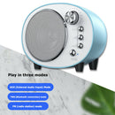 Q7 Retro Mini Bluetooth Speaker Portable Sound Loudspeaker Box (Blue)