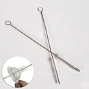 60pcs Stainless Steel Nylon Straw Cleaners Cleaning Brush Drinking Pipe Cleaners