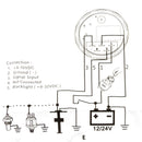 2" 52mm Motor Type Fuel Level Gauge + Fuel Tank Sensor E-1/2-F Pointer Kits
