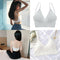 2 Pcs Women's V Neck Padded Bralette Seamless Comfort Bra Crop Top Sport Bra