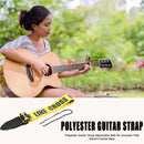 Guitar Strap Belt for Acoustic Electric Guitar Instrument Parts (Yellow) A