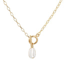 Women Boho Natural Cowrie Shell Pendant Charm Chain Necklace Beach Jewe OZ