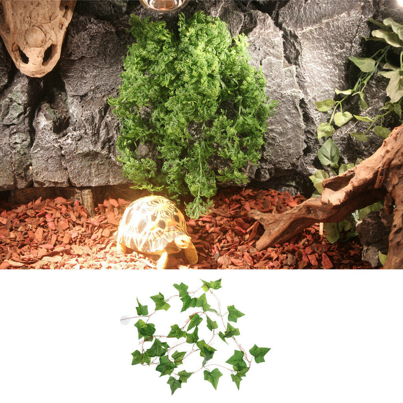 Plastic Terrarium Sweet Potato Leaves Plants Vine Ornament Landscape for