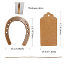 Metal Horseshoe Wedding Gifts Souvenirs Table Centerpieces Kraft Paper Tag ZY3C