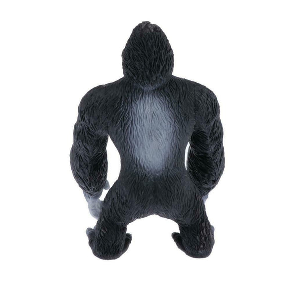 Realistic Large Sitting Gorilla, Wild Zoo Plastic Animals Learning Educational