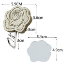 5 Pcs Retro Style Wood Wall Hanger Hook Stick on Home Bathroom Coat Hooks