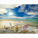 DIY Full Square Drill Diamond Painting Beach Shell Embroidery Mosaic Craft  A