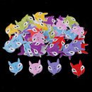 Pack of 50 Cartoon Lowrie Wooden Buttons 2 Holes Sewing Scrapbooking DIY Crafts