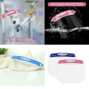 2 Colors Kids Full Face Shield Protective Clear Face Cover Sponge Visor Hat