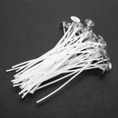 50pcs 10cm Pre Waxed Candle Wicks With Sustainers For Candle Making DIY