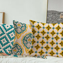 1X(Pack Of 4 Pillow Covers Decorative Flax Square Throw Pillow Covers Solid