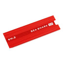 Aluminum Heatsink For PCIe NVMe M.2 NGFF SSD With Silicone Thermal Pad-Red