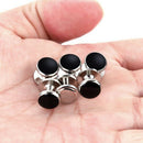 Cufflinks and Studs Set for Tuxedo Shirts Business Wedding 2 Cufflinks and  X4E7