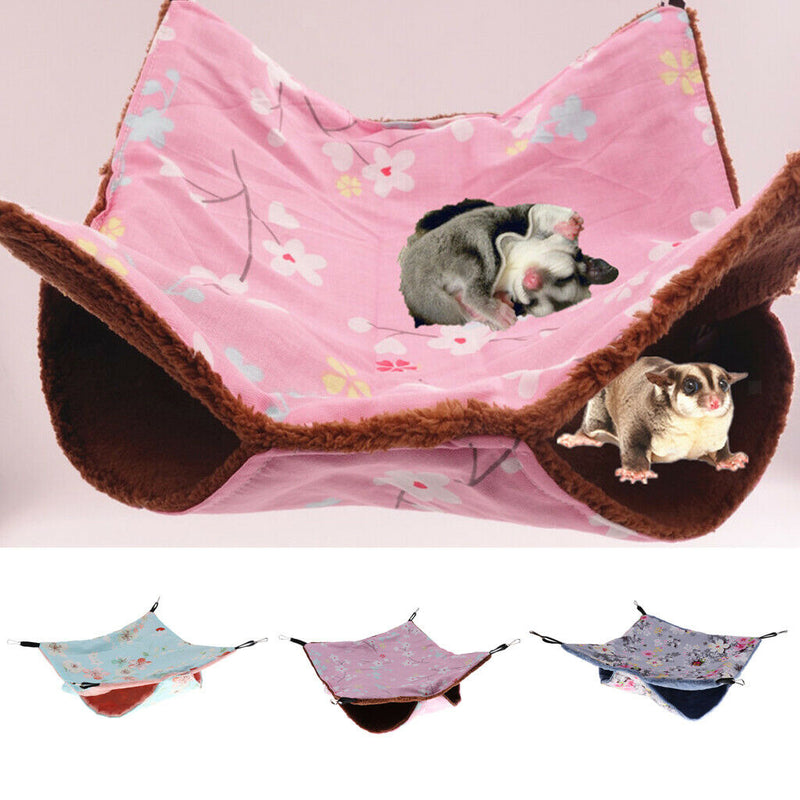 2Pcs Small Animals Hamster Hammock Kitten Cage Hammock Cat Bed Mat Pad