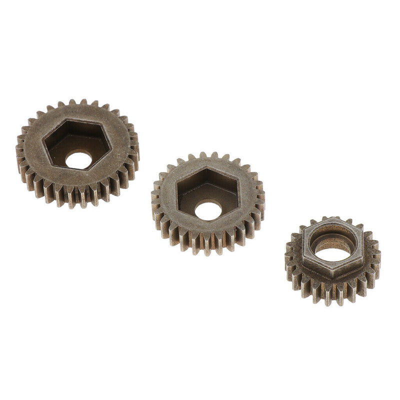 3pcs Metal Teeth Spur Gear Pinion for HG-P407 1/10 RC Pickup Car Accessory