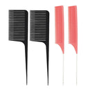 4Pcs Women Pro ABS One-way Weave Highlighting Foiling Hair Comb Styling Tool