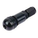 4pcs Metal Car Tire Valve Stem Caps Titanium Spare Tire Covers (Black)