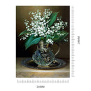 Lily Vase 5D Diamond DIY Painting Kit Home Decor Craft 30 X 40cm