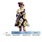 Fashion Floral Print Dress Women Summer Square Collar Ruffle Loose Dresses A