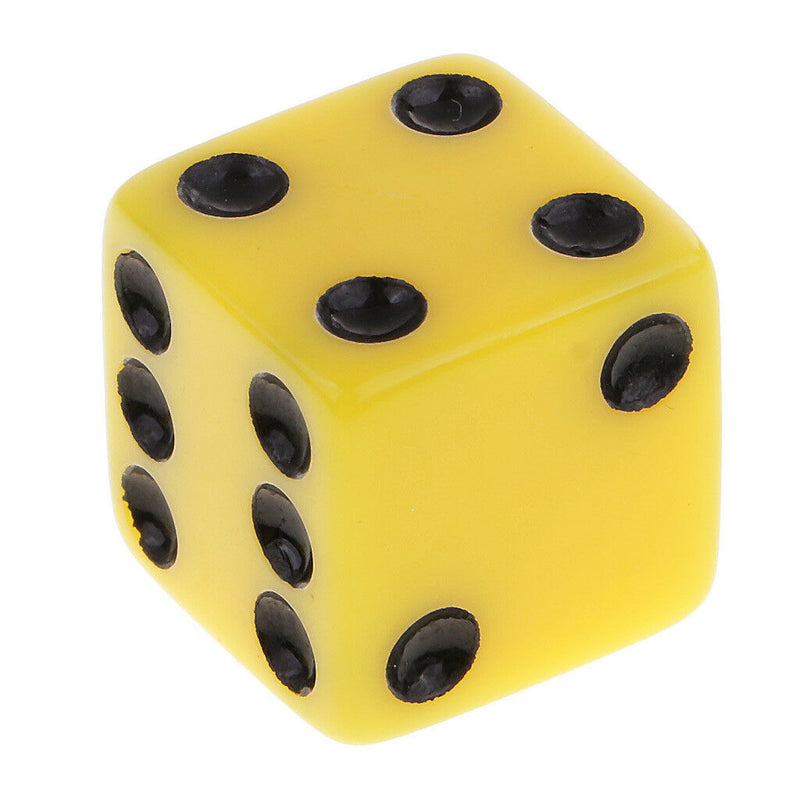 20/set Six Sided D6 Dice Playing Games Home D&D TRPG Board Game Digital Dice