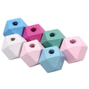 30Pcs/Set Wood Colorful Cone Geometric Loose Spacer Beads DIY Making Jewelry OZ