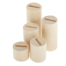 5 Pack Wooden Ring Jewelry Display Organizer Storage for Wedding Decor Gifts
