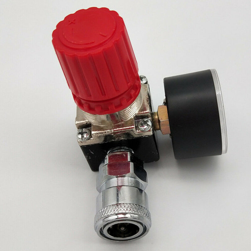 180Psi Control Valves Pressure Regulator with 1/4inch Gauges for Air Compressor