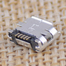 100x 5 Pin Micro USB Female Connectors Socket Charging Port Coupler Plug Jack