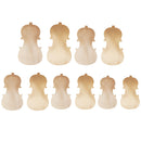 4 Pieces Violin Front Back Plate Solidwood Unfinished Violin DIY Parts 4-4