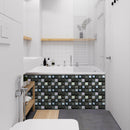 10pcs 10cm Retro Tiles Wall Stickers PVC Waterproof Kitchen Decals (MSC055) A