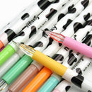 12 Pcs Funny Milky Gel Pens Ballpoint Set Study Stationery Student Supplies