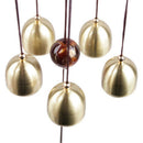 5 Bells Wind Chimes Antirust Bell Outdoor Decorations Lucky Metal Pagoda Be