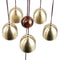 5 Bells Wind Chimes Antirust Bell Outdoor Decorations Lucky Metal Pagoda Be