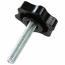 2 Pcs M6 x 30mm Male Thread 32mm Star Head Clamping Knob Black D3L8