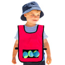 Children Throwing Game Training Kindergarten Sticky Ball Vest (Rose Red)
