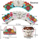 12 couple Llama Party Cupcake Toppers and Wrappers Fiesta Alpaca Party SuppliFT