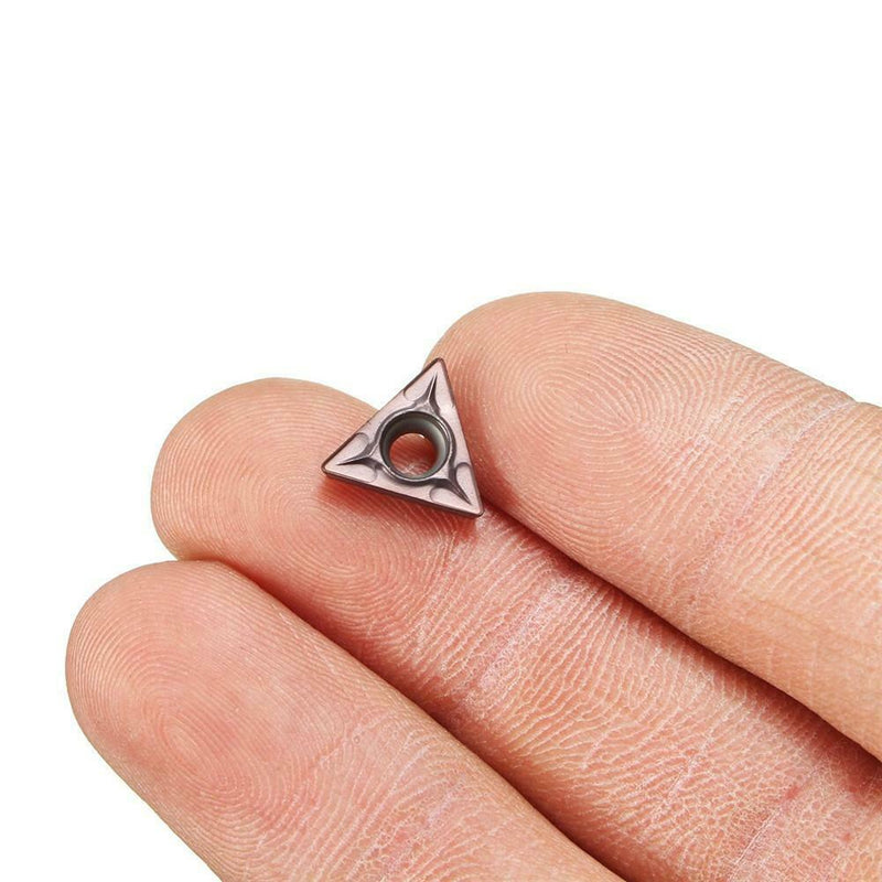 10Pcs CNC Carbide Tips Inserts Blade Cutter Lathe Turning Tool TCMT110204 VP15TF