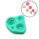 New Rose Flower 4 Cavities Silicone Chocolate Making Mold Sugar Paste Cake Mould