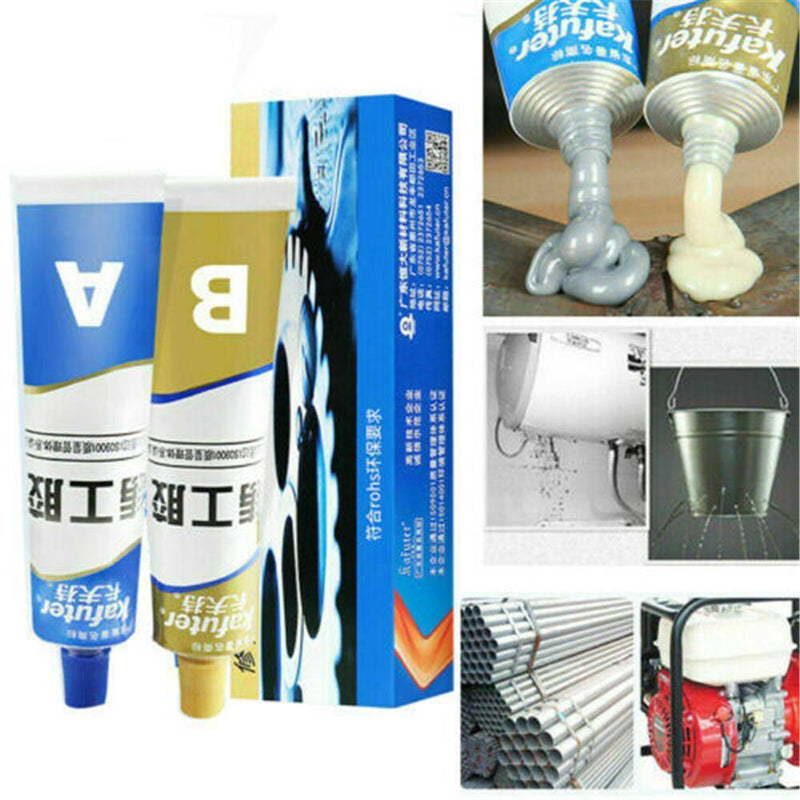 Industrial Heat Resistance Cold Weld Metal Repair Paste A&B Adhesive Gel AU HOT