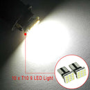 10pcs T10 White LED 9SMD Car License Plate Light Tail Bulb 2825 192 194 168 W5W