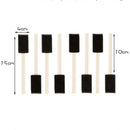 10pcs Foam Brush Sponge Wooden Handle Brushes Watercolor Painting Drawing Tool