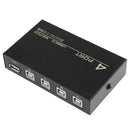 Metal Usb 2.0 4 Ports Share Switch Switcher Selector Box Hub Sharing Switch K6T2