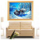 DIY 5D Diamond Embroidery Horse Drawing Round Diamond Painting Cross Stitch