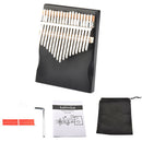 17 Key Wood Musical Instrument Thumb Finger Piano Beginners (Kalimba+Kit)