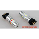 2PCS Durable No Error White PW24W For BMW LED Front Lights DRL Daytime Light
