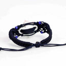 Woven Bracelet Chinese Style Ceramic Flower Bracelet Wrist(Three Colours) M7I3