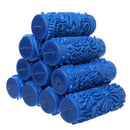 3Pcs 5 inch Embossed Paint Roller Wall Texture Template Brush Decorative Pr
