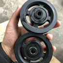 90mm Black Iron Core Bearing Pulley Wheel Cable Gym Equipment Part Wearproof M&O