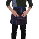 Fashion Stripe Anti Oil Cotton Bust Apron Chef Cafe Bar Kitchen Cooking Bib